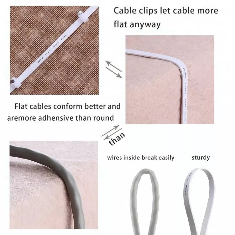 High-Speed CAT7 RJ45 Patch Cable – Flat/Round Ethernet LAN Lead (0.5m–5m)
