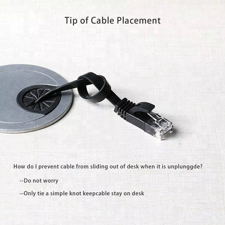 High-Speed CAT7 RJ45 Patch Cable – Flat/Round Ethernet LAN Lead (0.5m–5m)