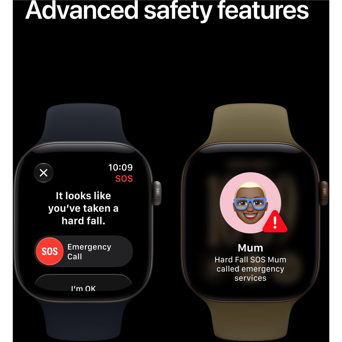 Apple Watch Series 12 GPS 46mm – Black Aluminium Case with Black Sport Band (M/L)