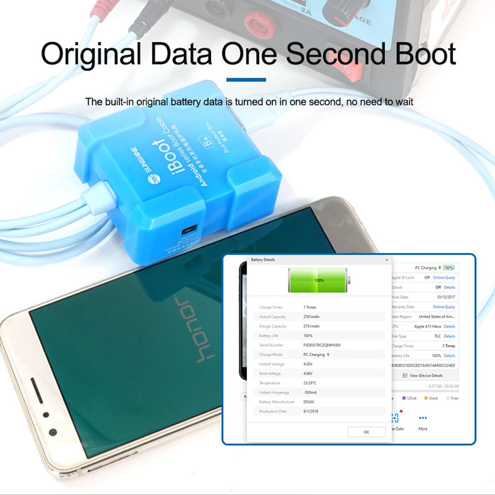 SUNSHINE IBOOT Type B Android Phone Series Power Cable / V2.0