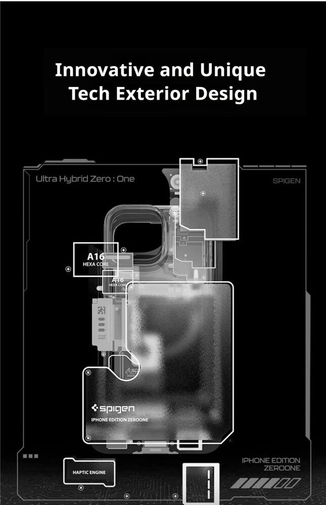 SPIGEN Ultra Hybrid Neo One MagFit for iPhone 14 Pro, Compatible with MagSafe Magnetic Ring, Sleek Internal Design Air Cushion TPU Bumper Raised Edges Cover