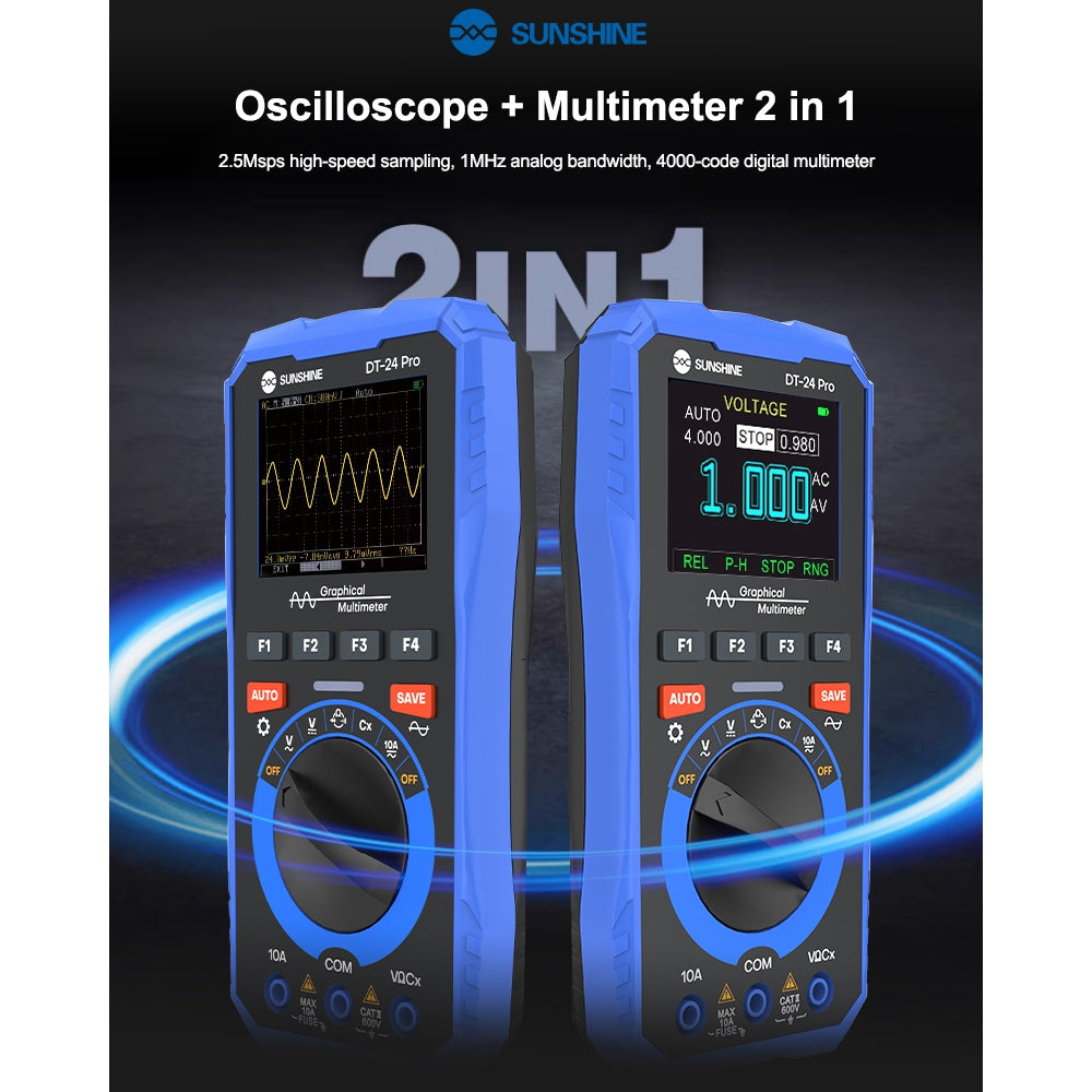 SUNSHINE DT-24 Pro Oscilloscope Multimeter