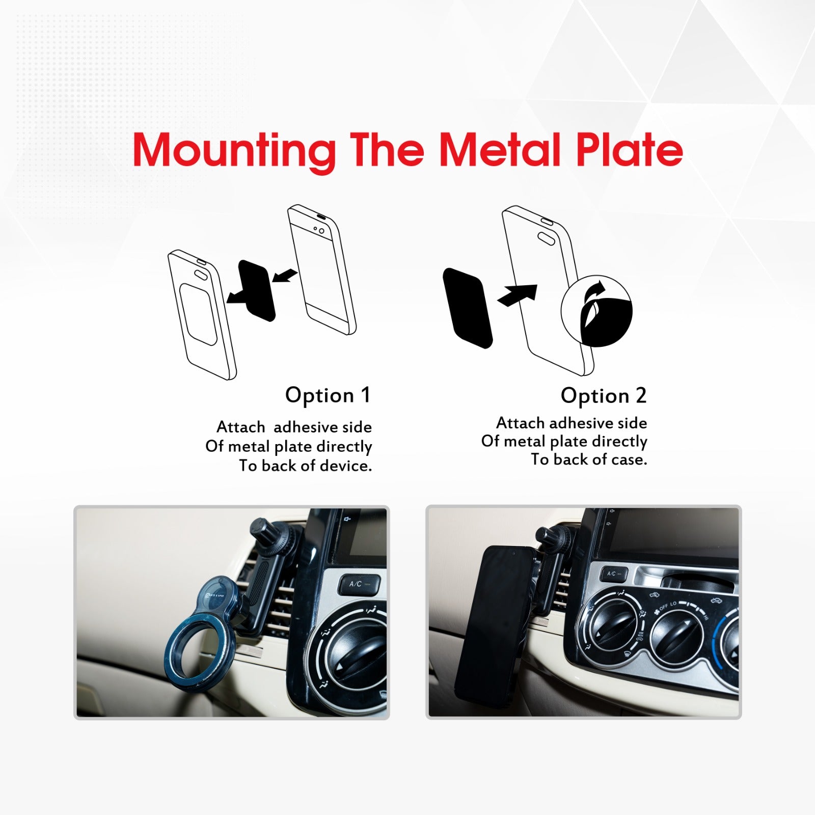 Ants & Apes Halo Magsafe Car Vent Phone Magnetic Ring Mount Cell Phone Holder Rotatable Swing 360 Degree Phone Holder for iPhone x xs 11 12 13 14 15 16 pro max Samsung s20 s21 s22 s23 s24 Fe Plus Ultra