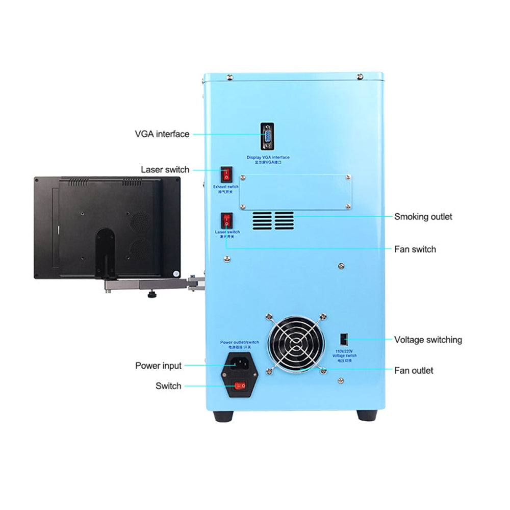 SUNSHINE SS-890B Plus Multi-function Fiber Laser Marking Machine Mobile Phone Wireless Control Laser Marking Auto Focus