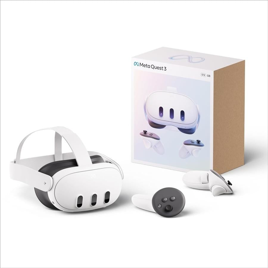Meta Quest 3 512GB Mixed Reality Headset - Immersive Gaming & Fitness Experiences | 4K Resolution & Infinite Display | Spatial Audio