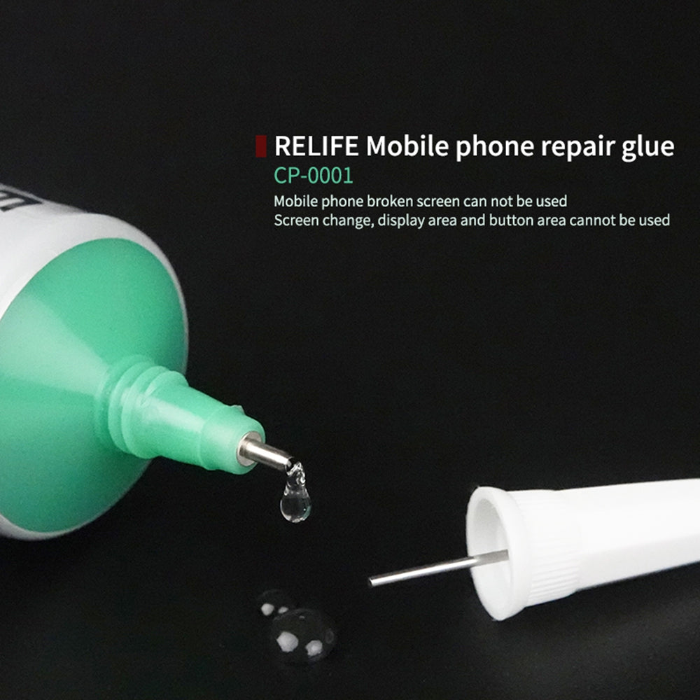 RELIFE CP-0001 Transparent Glue For Phone Frame / Display / Back Cover Repair 50ml