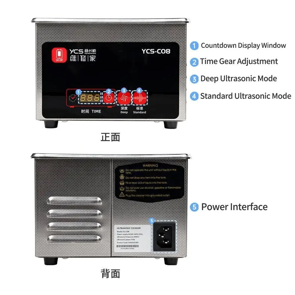 YCS 35W Ultrasonic Cleaning Machine YCS-C08