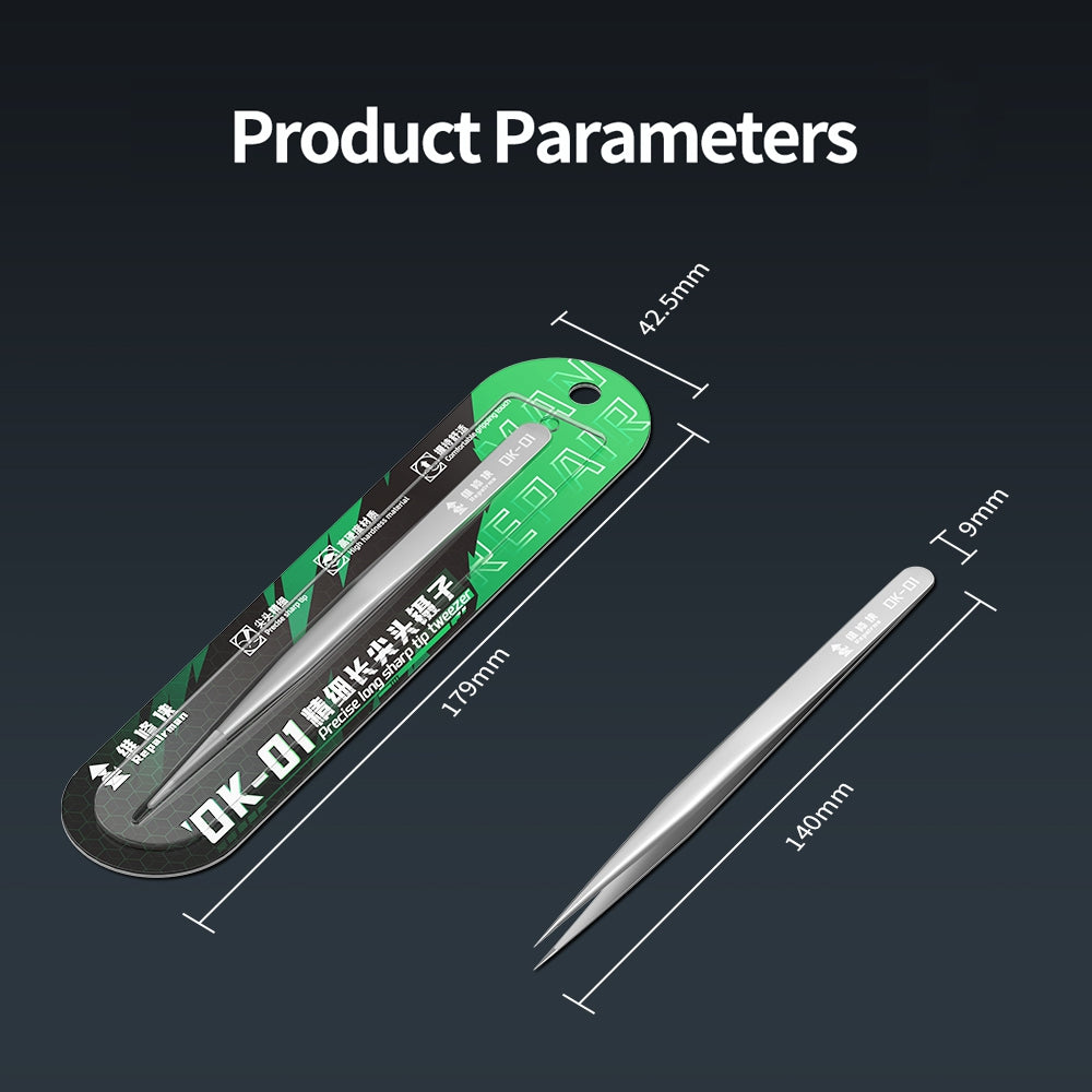 QianLi RepairMan OK-01 Precise Long Sharp Tip Tweezer
