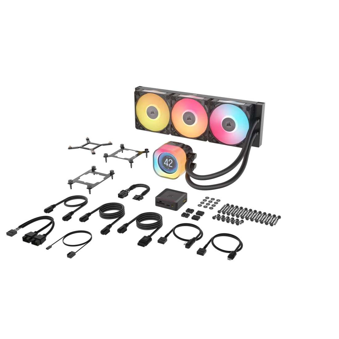 Corsair iCUE LINK TITAN 360 RX LCD Liquid CPU Cooler - 360mm AIO