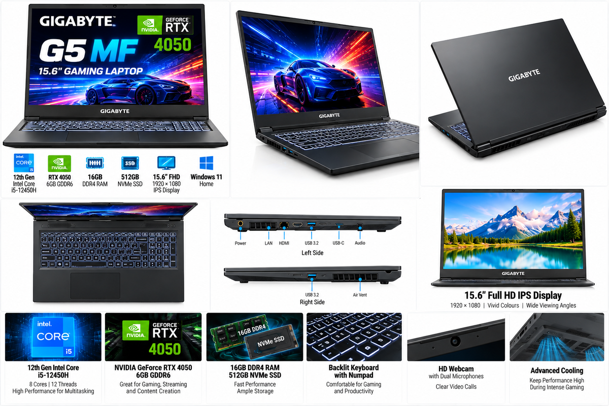 GIGABYTE G5 MF 15.6