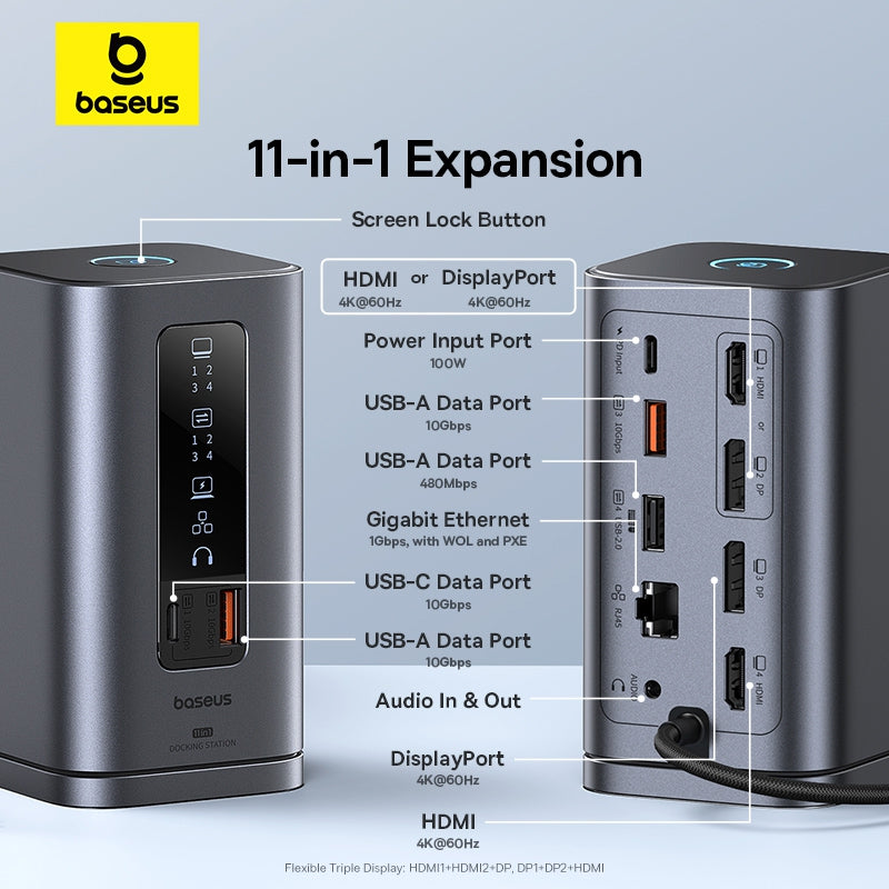 Baseus Spacemate Series 11-in-1 (WIN) Docking Station Space