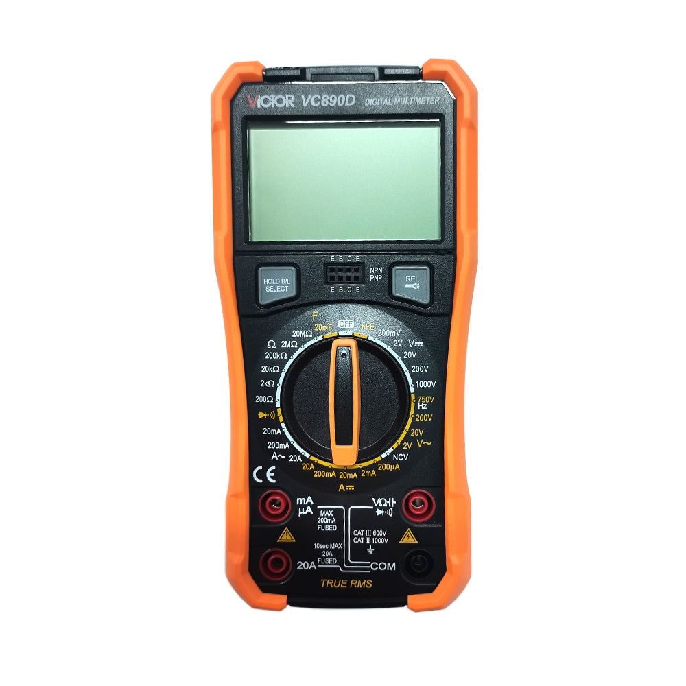 VICTOR Professional Digital Multimeter VC890D (Capacitor, Temperature, Ture RMS)