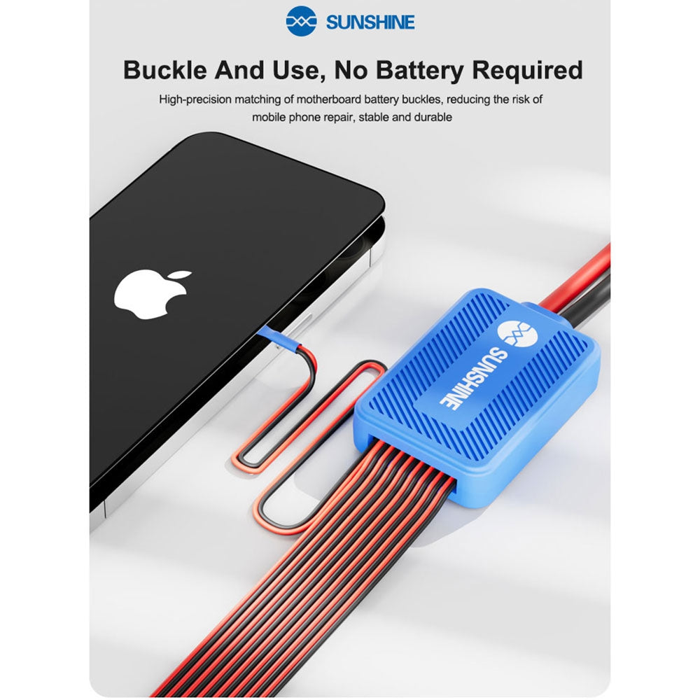 SUNSHINE SS-905K V2.0 Battery-free Design Power Boot Control Silicone Line for iPhone 7 to 17 Pro Max