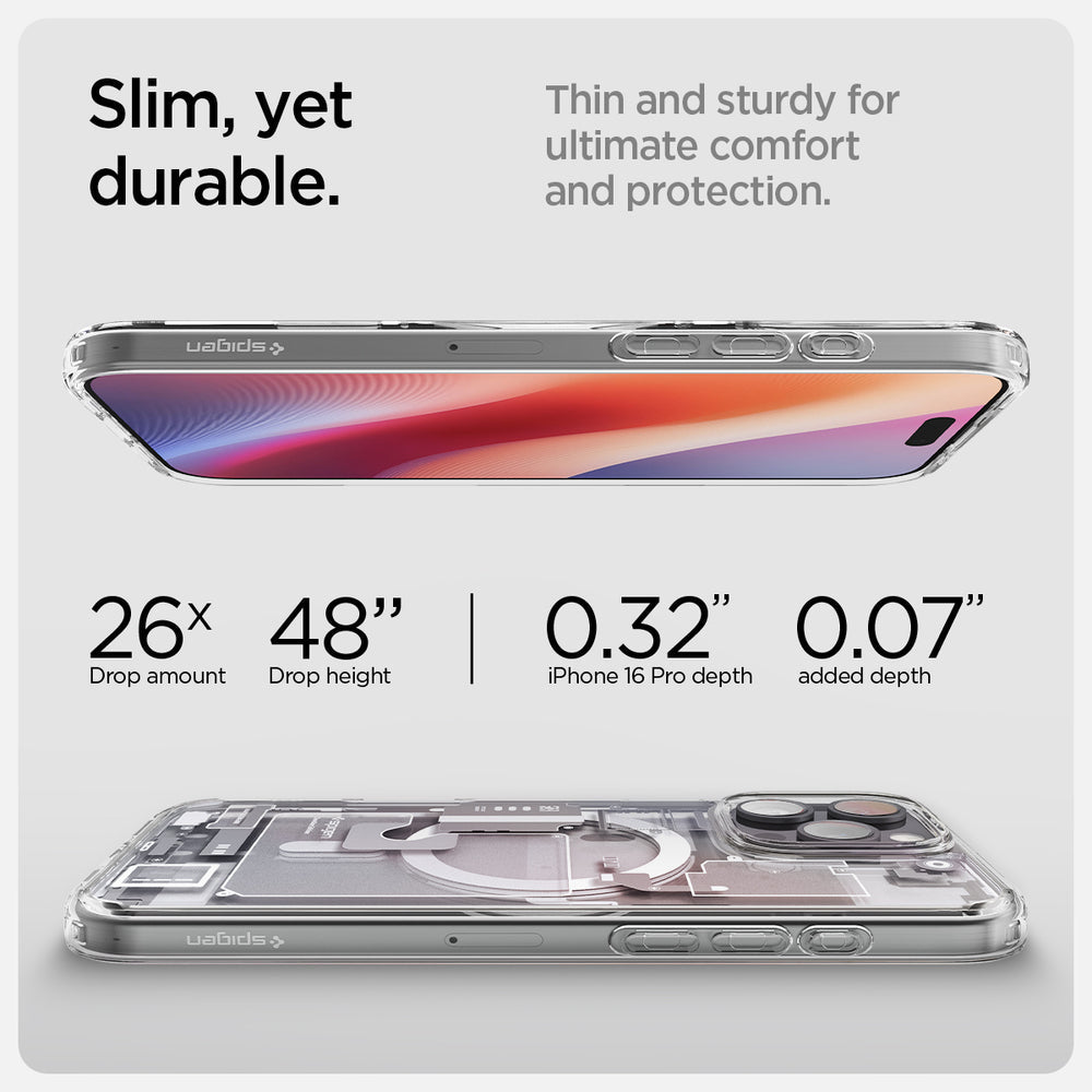 SPIGEN Ultra Hybrid Neo One MagFit for iPhone 16 Plus, Compatible with MagSafe Magnetic Ring, Sleek Internal Design Air Cushion TPU Bumper Raised Edges Cover