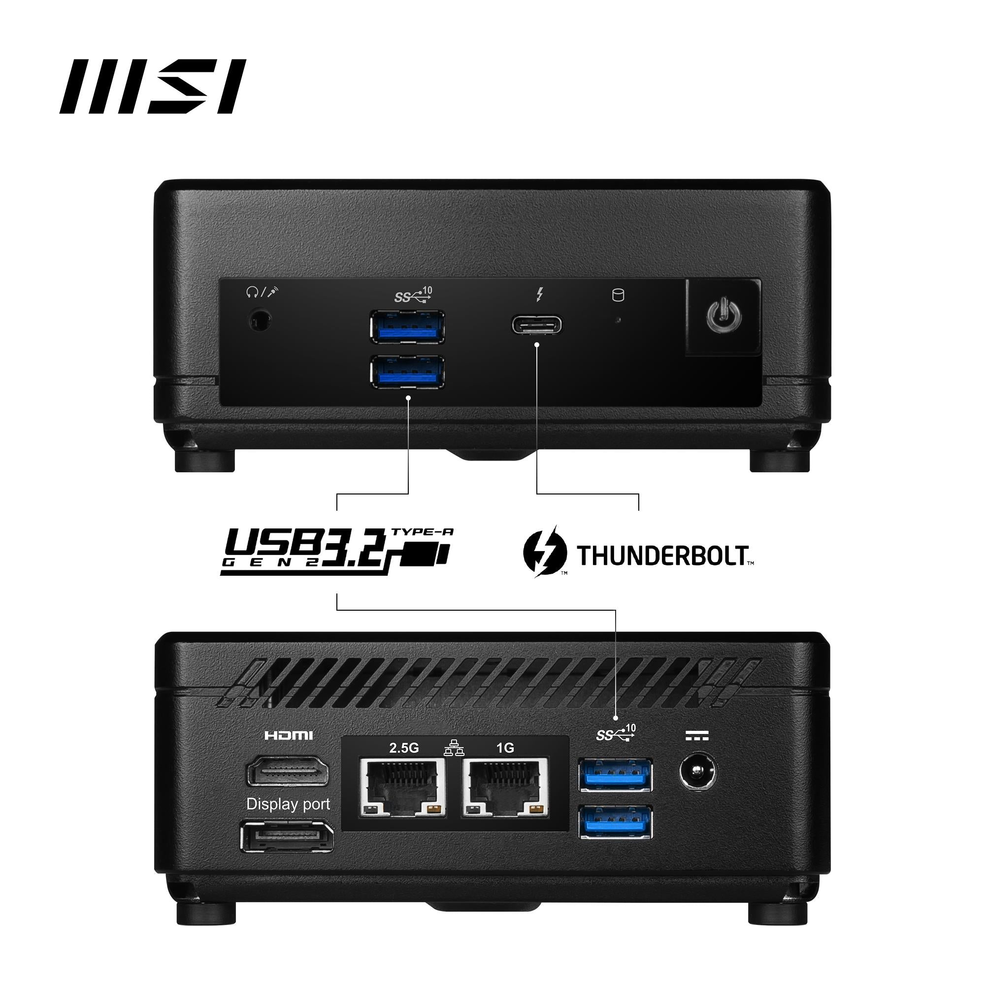 MSI Cubi 5 12M-024AU Mini Desktop PC NUC intel i5 512GB SSD 8GB Ram