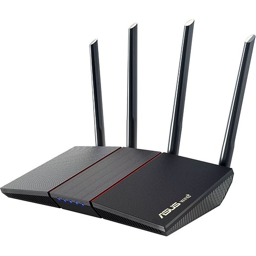 ASUS RT AX3000P Dual Band Wi-Fi 6 (802.11ax) AX Extendable Router Supporting MU-MIMO OFDMA Ai Mesh and Ai Protection powered by Trend Micro