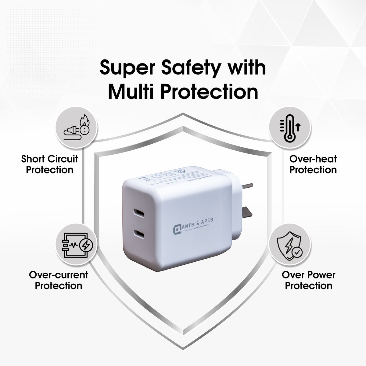 Ants & Apes 35w Dual C Gan Fast Charger Ipad 10 11 12.9 13 Pro Smartphone Ear Buds Speakers iphone 12 13 14 15 16 Pro Max Plus Galaxy s22 23 24 25 Plus Fe Ultra