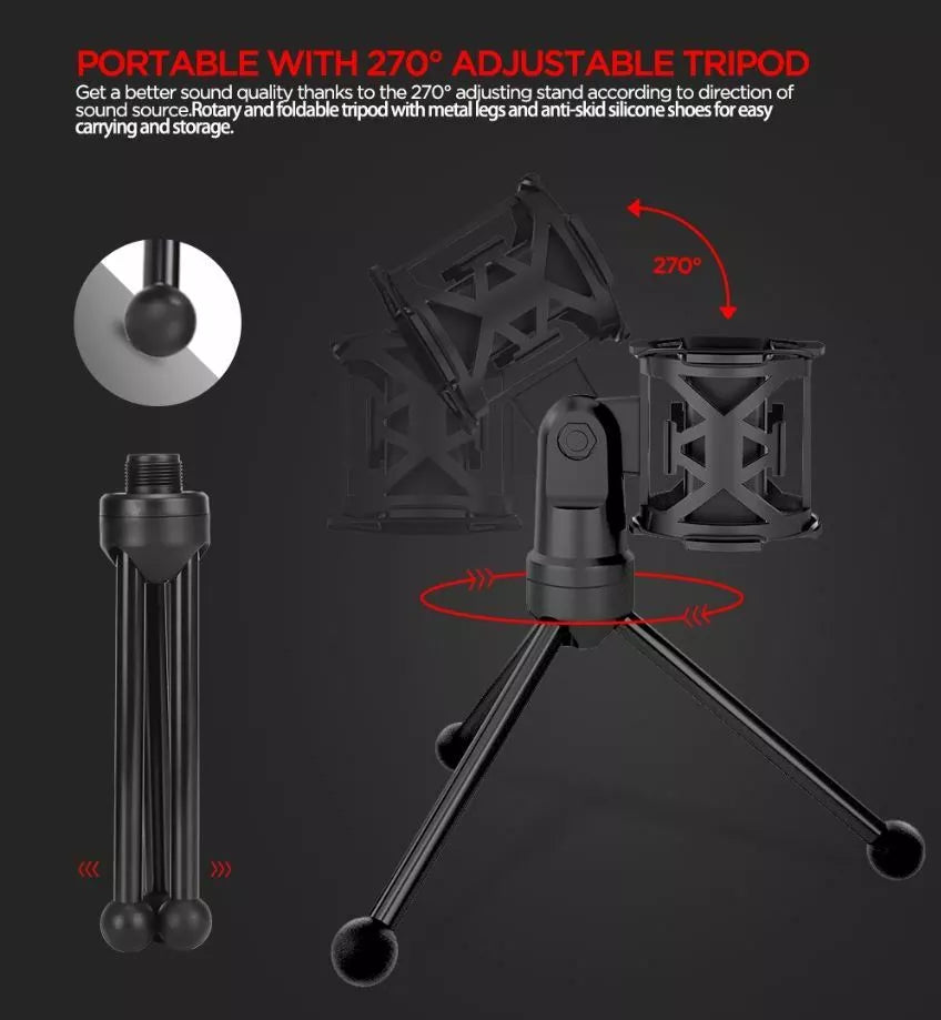 Marvo Mic-03 USB Powered Professional Gaming & Streaming Desktop Microphone