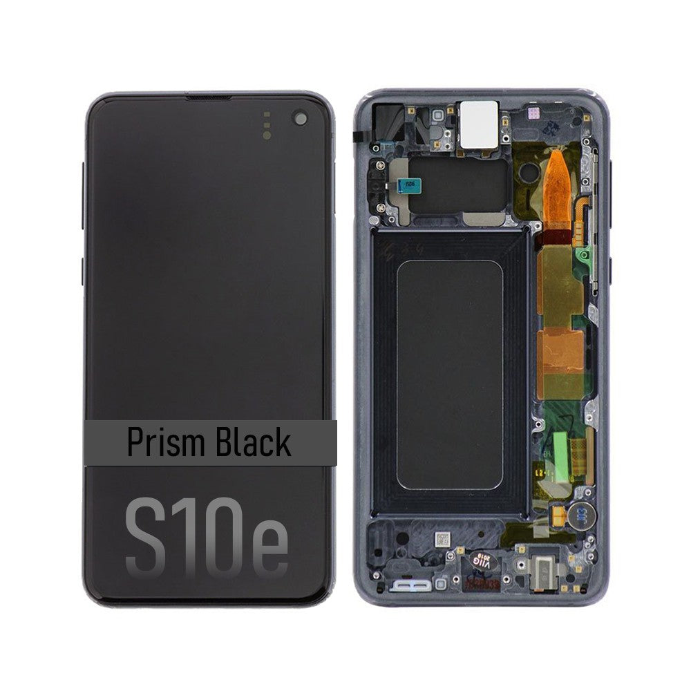 Samsung Galaxy S10E G970F OLED Screen Replacement Digitizer GH82-18852A/18836A (Gold)-Prism Black