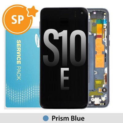 Tecguru_Samsung Galaxy S10E G970F OLED Screen Replacement Digitizer GH82-18852A/18836A (Service Pack)-Prism Black