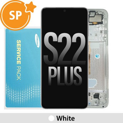 Tecguru_Samsung Galaxy S22 Plus 5G S906B OLED Screen Replacement Digitizer GH82-27500A/27501A (Service Pack)-Phantom Black