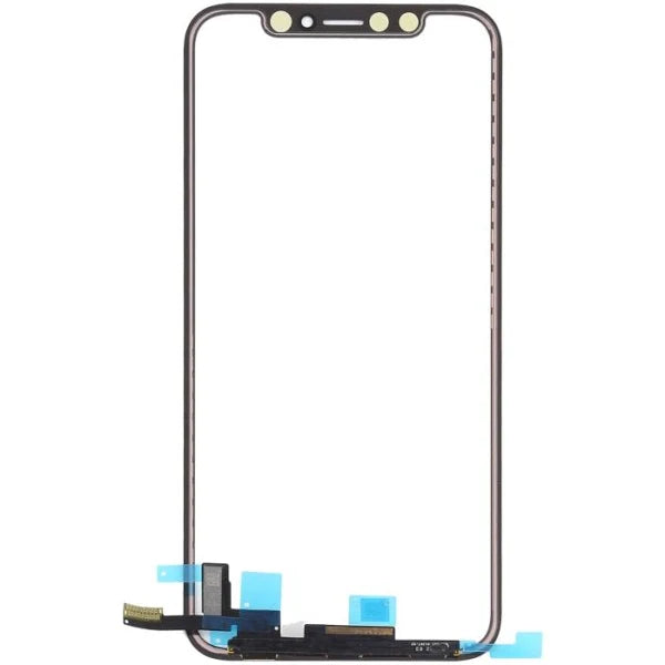 Yellow Glass with Touch with OCA (NO IC) for iPhone X (Brown)