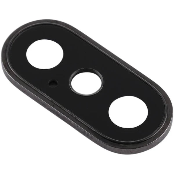 Rear Camera Lens with Bezel for iPhone X-Black