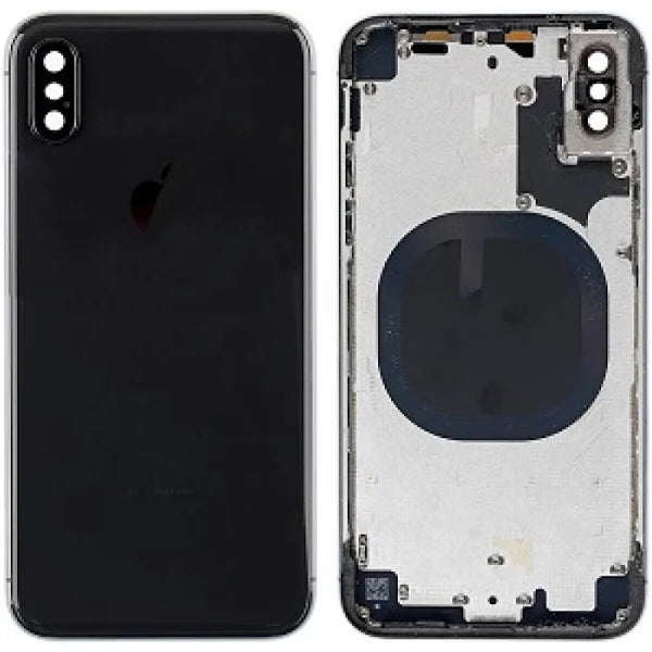 Rear Housing with Small Parts for iPhone X (Purple)-Space Gray