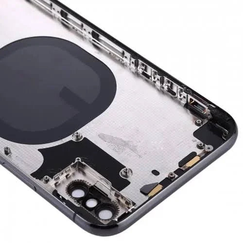 Rear Housing with Small Parts for iPhone X (Purple)-Space Gray