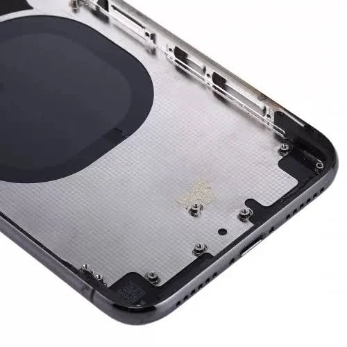Rear Housing with Small Parts for iPhone X (Purple)-Space Gray
