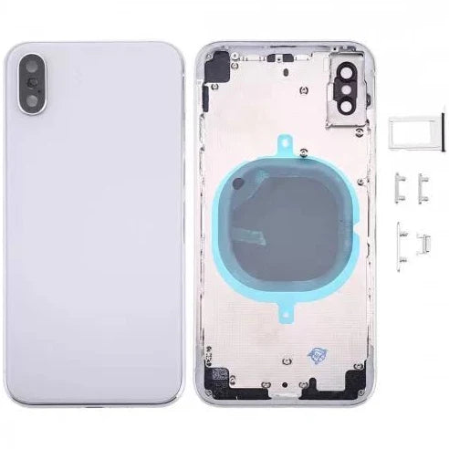 Rear Housing with Small Parts for iPhone X-Silver