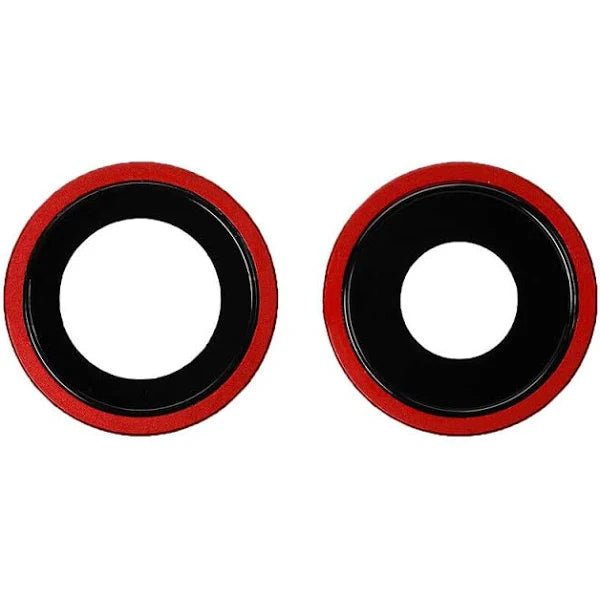 Rear Camera Lens with Bezel for iPhone 11-Red