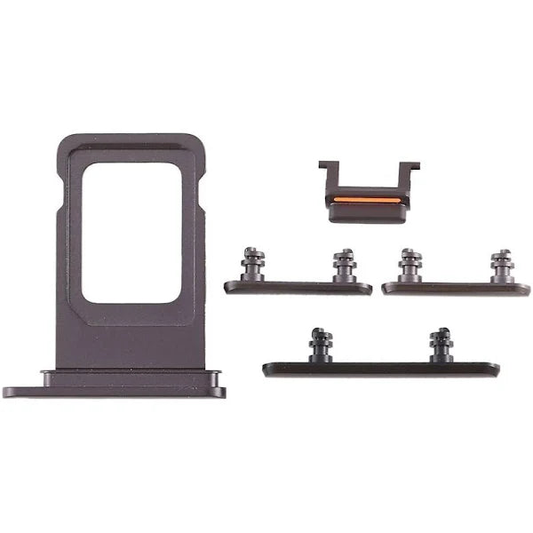 SIM Card Tray and Side Button for iPhone 11-Black