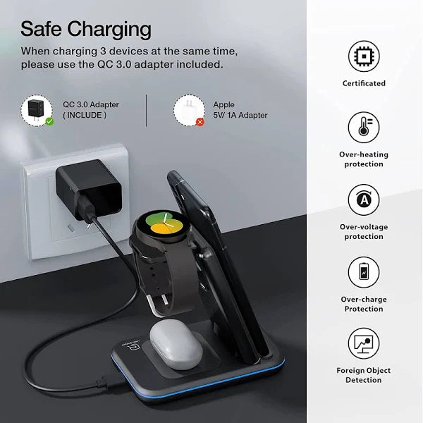 Fast Charge Wireless Charging Stand For IPhone And Android
