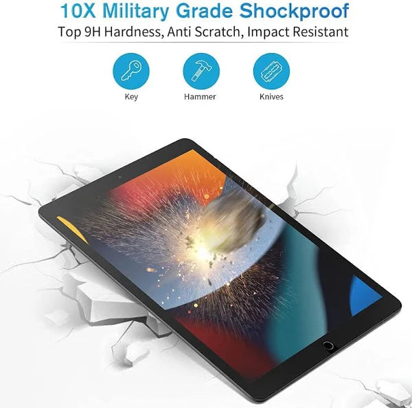 Pbuddy Original Tempered Glass Screen Protector Screen Guard For Apple IPad 5 6 7 8 9 10 Pro-11, Pro-12.9, Pro-10.5, Air 10.9 Mini1 2 3 4 Mini 5 6