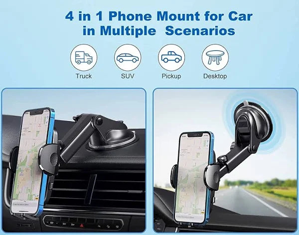 Pbuddy Car Mobile Phone Stand Creative Telescopic Suction Magnetic Car Navigation General Mobile Phone Stand Navigation Mobile Phone Stand 360 Degrees Rotating Suction Cup Navigation Bracket, Instrument Table, Desktop Universal Bracket