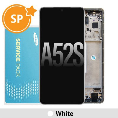 Tecguru-Samsung Galaxy A52s 5G A528B OLED Screen Replacement Digitizer GH82- 26863E (Service Pack)-Mint