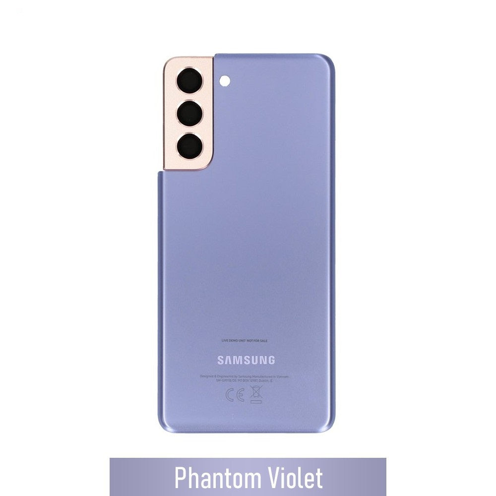 Rear Cover Glass For Samsung Galaxy S21 G991 GH82-24519B (Gold)-Phantom Violet