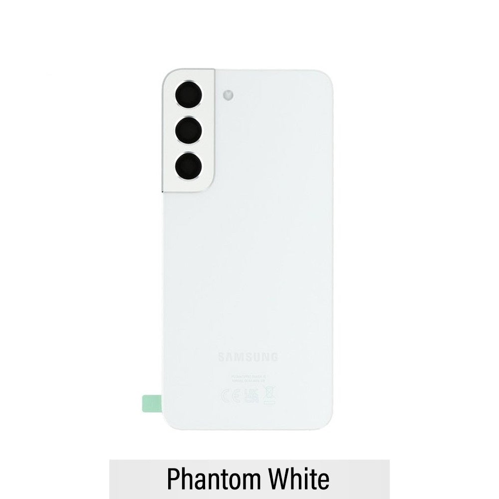 Rear Cover Glass For Samsung Galaxy S22 S901B GH82-27434B (Gold)-Phantom White