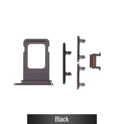 SIM Card Tray and Side Button for iPhone 11-Black