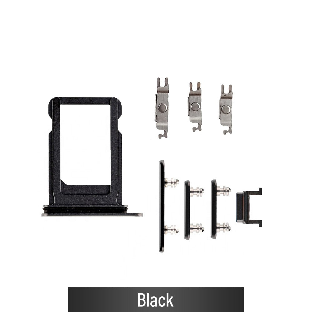 SIM Card Tray and Side Button for iPhone XS Max-Black